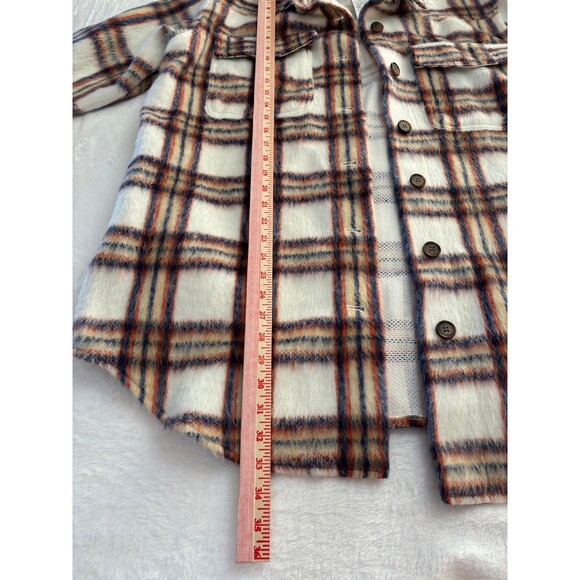 Maurice’s Plaid Fuzzy Shacket Jacket Button Front plus size 0x NWT - Picture 5 of 5